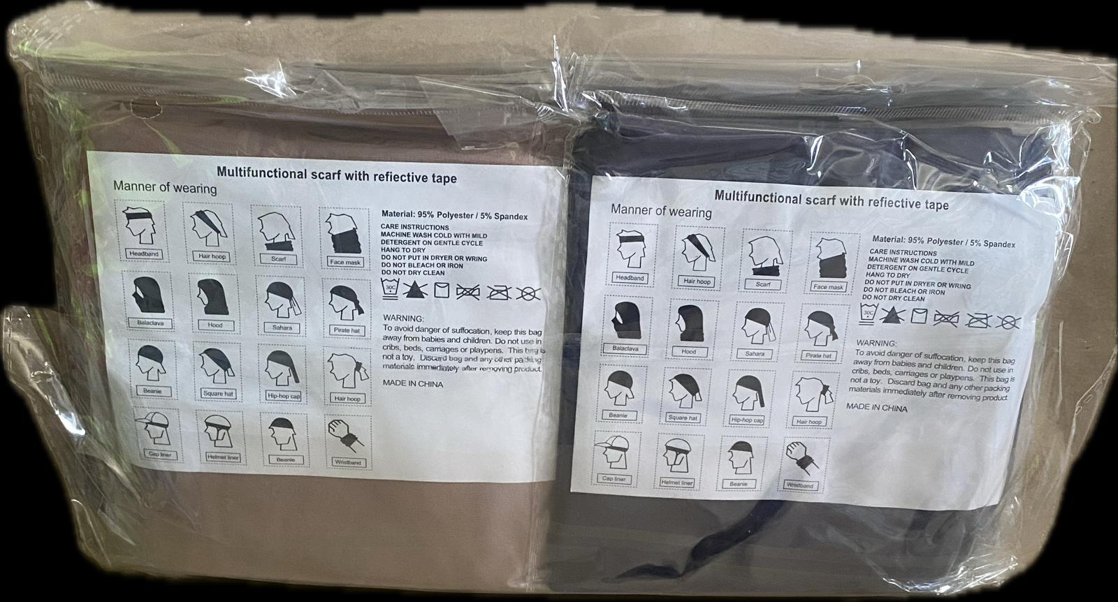 Multifunctional Scarf 12-Pack