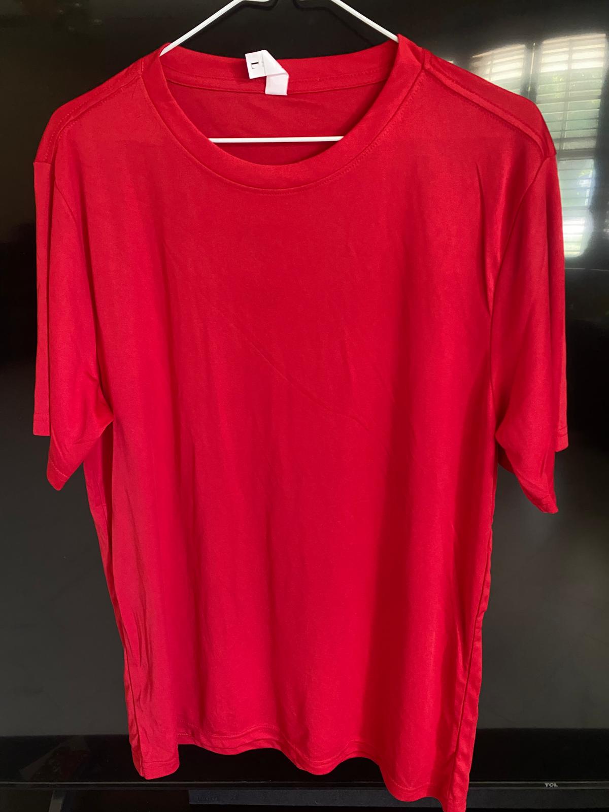 Red Polyester Tee